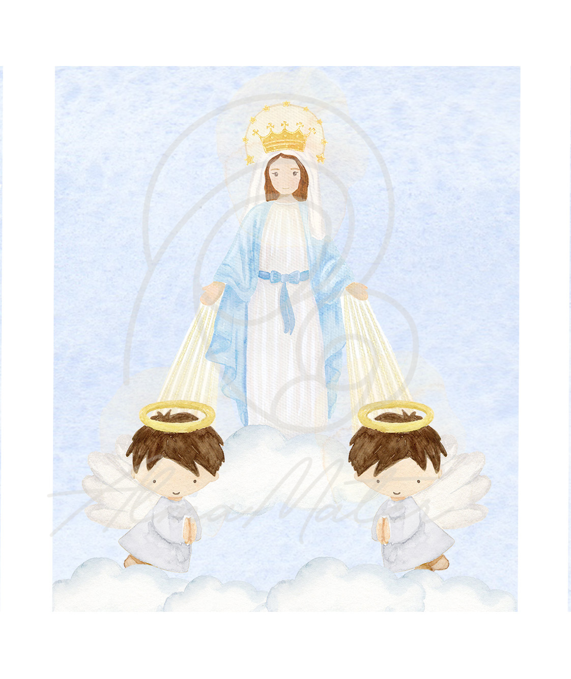 Virgen y Angelitos