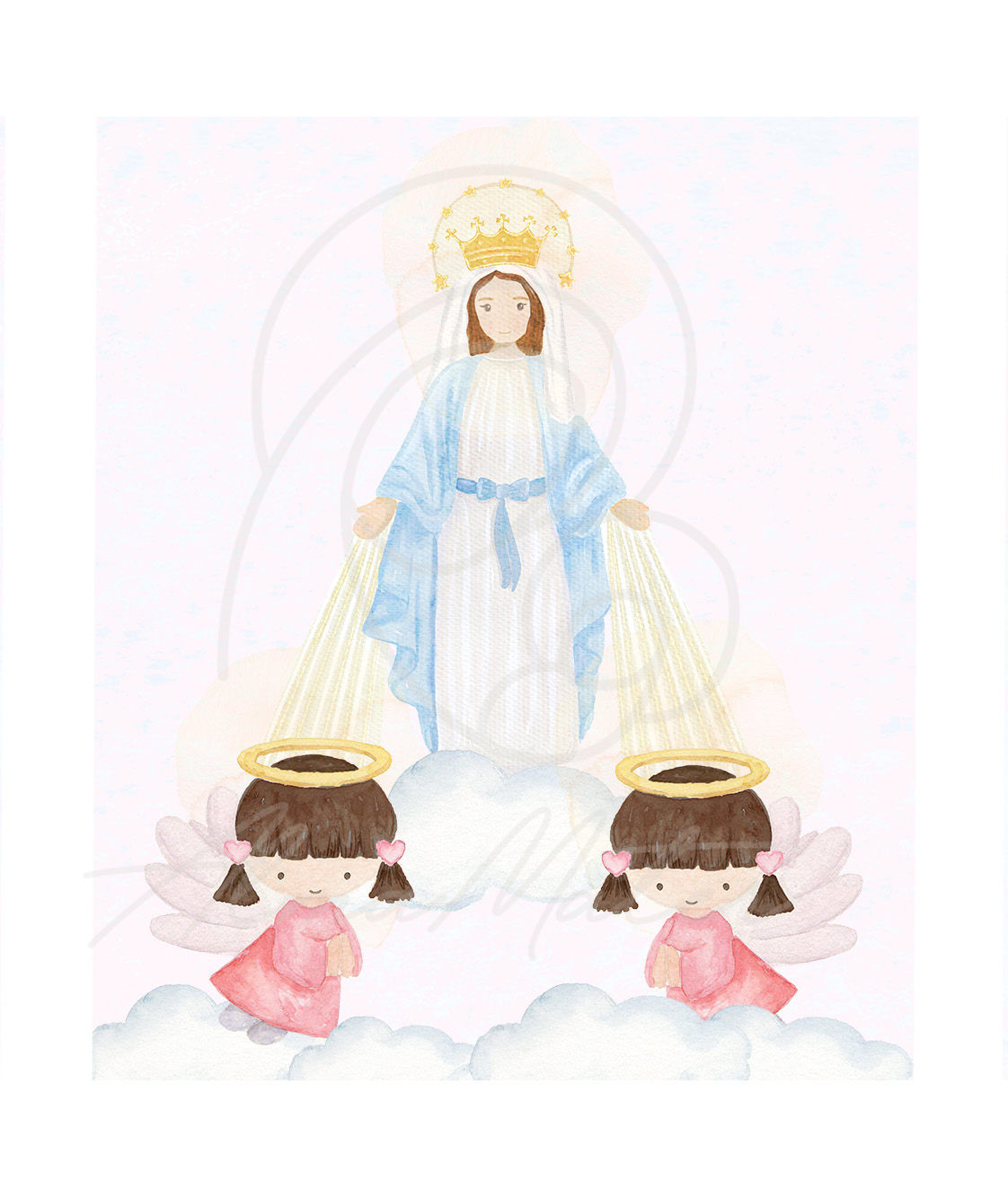 Virgen y Angelitas