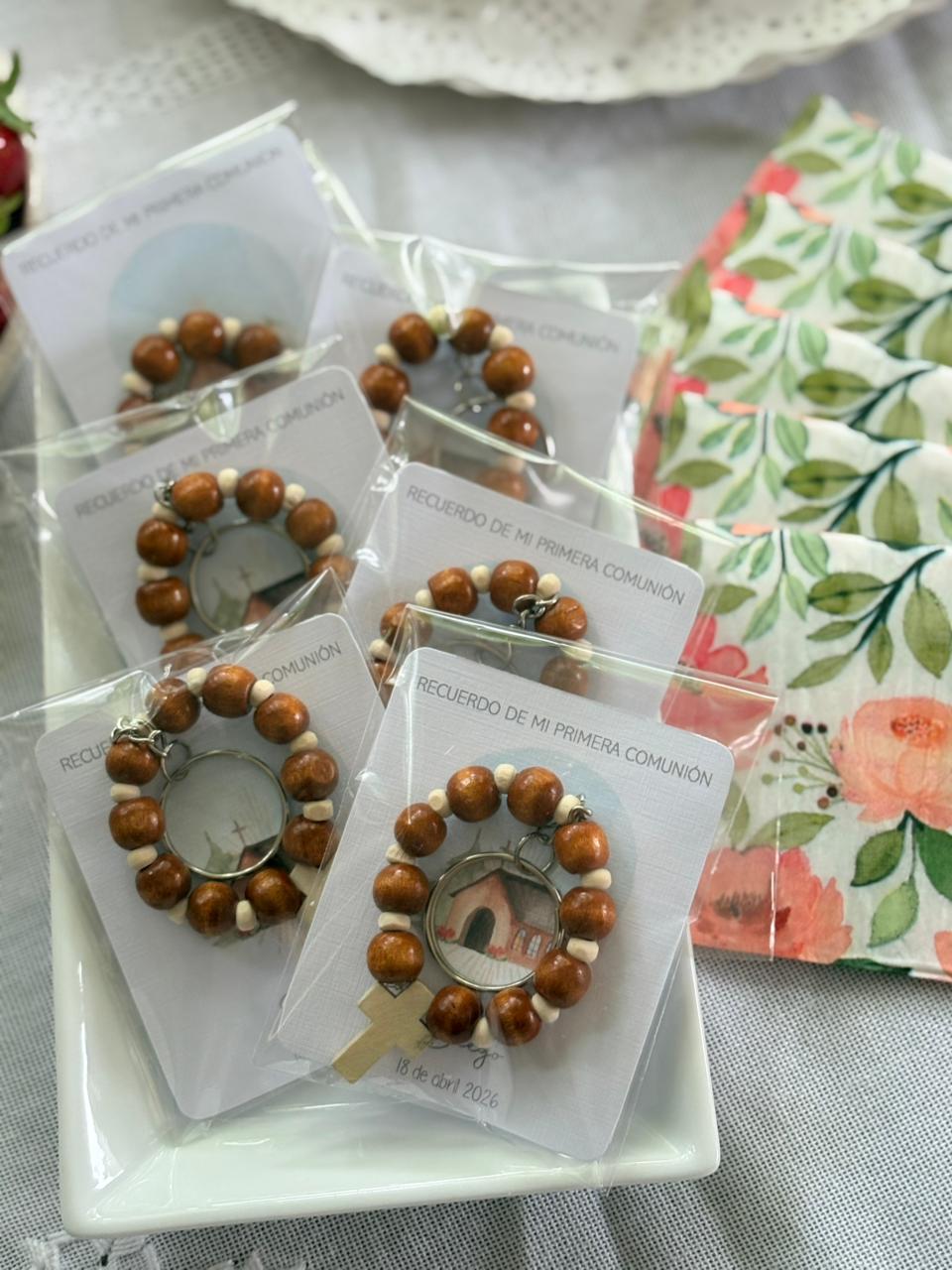 Llavero Denario Madera (Pack de 6)